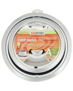 Range Kleen Electric (1) 6" & (1) 8" Style A Round Chrome Drip Pan