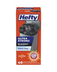 Hefty BlackOut 13 Gal. Tall Kitchen Black Trash Bag (40-Count)