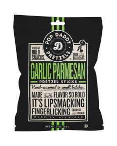 Pop Daddy 3 Oz. Garlic Parmesan Pretzel Sticks