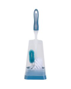 15.5 In. Polyproylene Bristle Toilet Bowl Brush Set