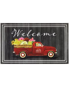 Apache Fashionables Welcome Flower Garden and Truck Door Mat