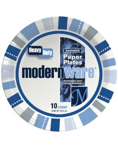 AJM 10 In. ModernWare Paper Plate (10-Count)