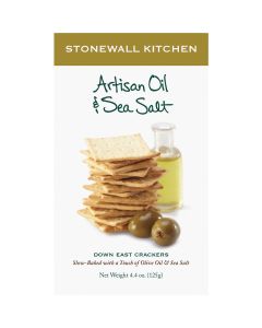 Stonewall Kitchen 4.4 Oz. Artisan Oil & Sea Salt Crackers