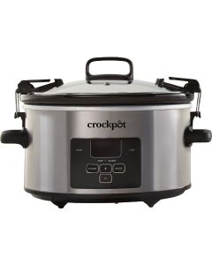 Crockpot 4 Qt. Cook & Carry Stainless Steel Slow Cooker