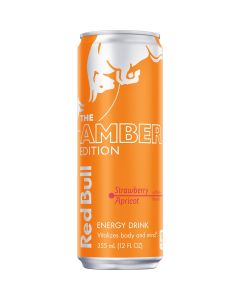 Red Bull 12 Oz. Amber Edition Strawberry Apricot Energy Drink