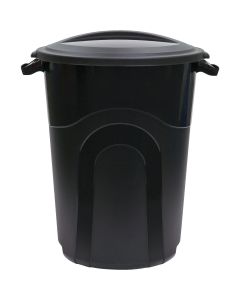 32gal Black  Trash Can