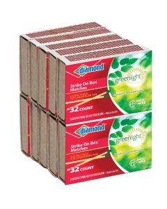 Diamond 2-3/8 In. 32-Count Strike on Box Pocket Matches (10-Pack)