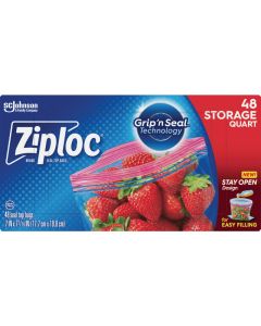 Ziploc Qt. Food Storage Bag (48-Count)