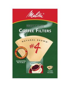 Melitta #4 Cone 8-12 Cup Brown Coffee Filter (40-Pack)