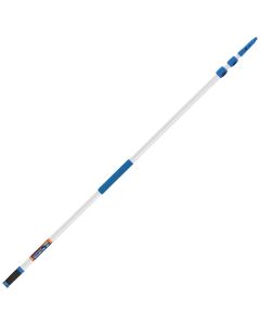 Unger Connect & Clean Professional 18 Ft. Aluminum Telescopic Pole with Locking Cone and Quick-Flip Clamps