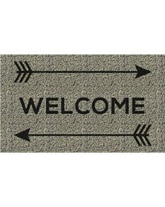 Americo Home Front Runner 18 In. x 30 In. Gold Welcome Arrows Mat