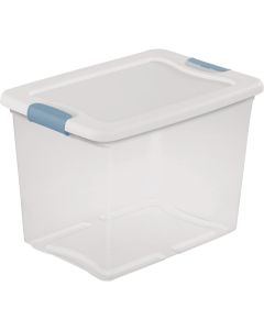 Sterilite 25 Qt./24L White Latching Box