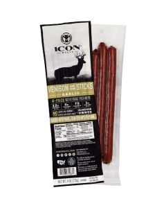 Icon 4 Oz. Garlic Venison Stick (4-Pack)