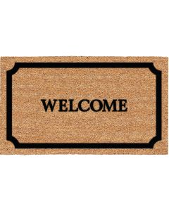 Americo Home Welcome 18 In. x 30 In. Coir/Vinyl Door Mat