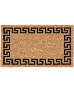 Americo Home Greek Key 18 In. x 30 In. Coir/Vinyl Door Mat