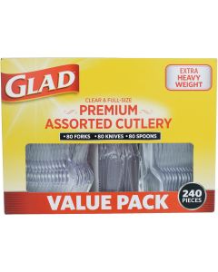 Glad Clear Assorted Cutlery Set (240-Piece)