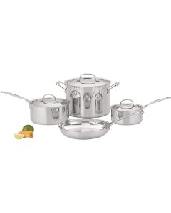 Cuisinart Chef's Classic Stainless Steel Cookware Set (7-Piece)