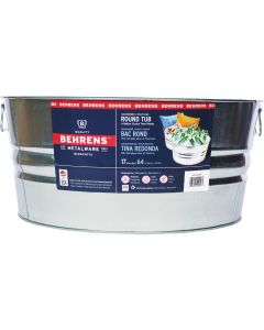 Behrens 17 Gal. Round Galvanized Steel Utility Tub