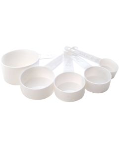 Norpro White Plastic Measuring Cup Set (5-Piece)