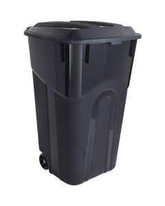 United Solutions Rough and Rugged 32 Gal. Wheeled Trash Can with Attached Lid