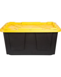 Greenmade 27 Gal. Black/Yellow Pro Box Storage Tote