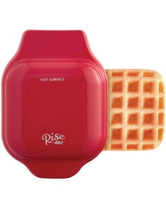 Rise by Dash 4 In. Red Mini Waffle Maker