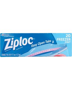 Ziploc 1 Pt. Double Zipper Freezer Bag (20-Count)