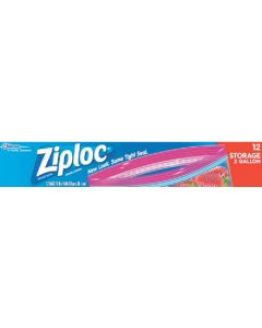 Ziploc 2 Gal. Double Zipper Food Storage Bag (12-Count)