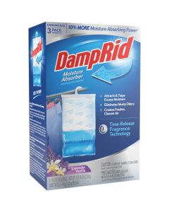 DampRid 15.4 Oz. Lavender Vanilla Hanging Moisture Absorber (3-Pack)