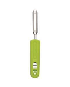 Farberware Classic Stainless Steel Peeler With Built-In Bean and Herb Slicer