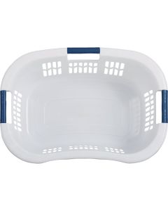 Rubbermaid 3-Handled White Laundry Basket