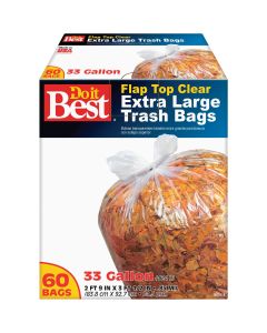 Do it Best 33 Gal. Extra Large Clear Trash Bag (60-Count)