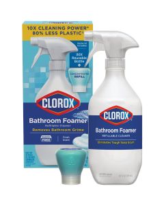 Clorox Fresh Scent Bleach-Free Bathroom Foamer Refillable Cleaner Starter Kit