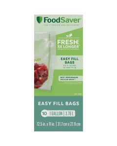 FoodSaver Easy Fill Gal. Vacuum Sealer Bags (10-Count)