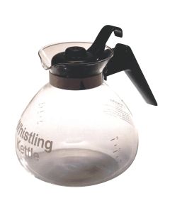 Medelco 3 Qt. Glass Stovetop Whistling Tea Kettle