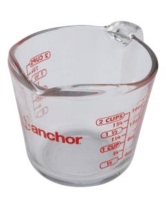 Anchor Hocking 2 Cup Clear Glass Measuring Cup