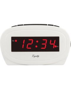 La Crosse Technology Equity White Electric Alarm Clock