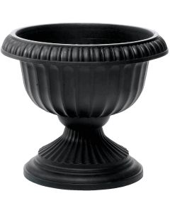 Novelty 12 In. W. x 11 In. H. x 12 In. L. Poly Black Urn