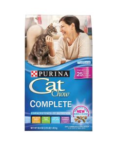 Purina Cat Chow Complete Balance 3.15 Lb. Kibble Blend All Ages Dry Cat Food