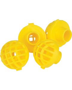 Perky-Pet Yellow Plastic Hummingbird Feeder Replacement Bee Guard (4-Pack)