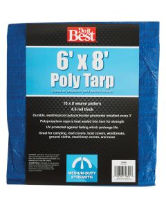 6x8 Blue Med Duty Tarp