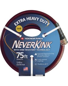 Teknor Apex Neverkink 5/8 In. Dia. x 75 Ft. L. Extra Heavy-Duty Garden Hose