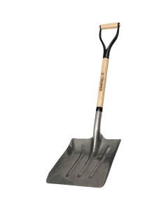 Truper 27 In. Wood D-Grip Handle Steel Scoop Shovel