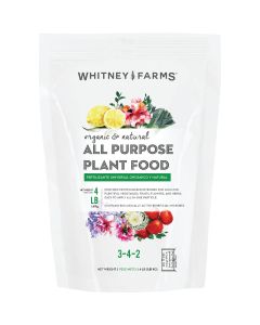 Whitney Farms 4 Lb. 9-2-6 Organic & Natural All-Purpose Dry Plant Food