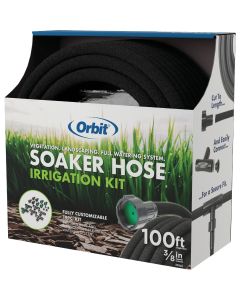 Orbit 3/8 In. x 100 Ft. Garden Soaker Hose Irrigation Kit