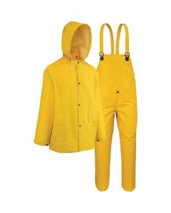 West Chester 3XL 3-Piece Yellow PVC Rain Suit