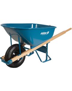 Jackson 6 Cu. Ft. Flat Free Tire Steel Wheelbarrow