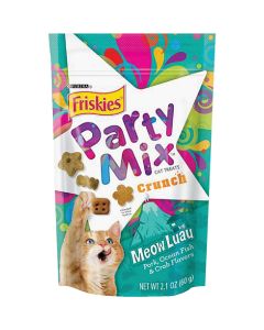 Purina Party Mix Meow Luau-Pork, Ocean Fish, & Crab 2.1 Oz. Cat Treat