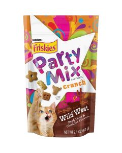 Purina Party Mix Wild West-Beef, Liver, & Cheddar 2.1 Oz. Cat Treat