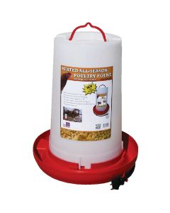 Farm Innovators 3 Gal. Plastic Heated Poultry Fountain